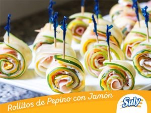 Rollitos de Pepino con Jamón Suly