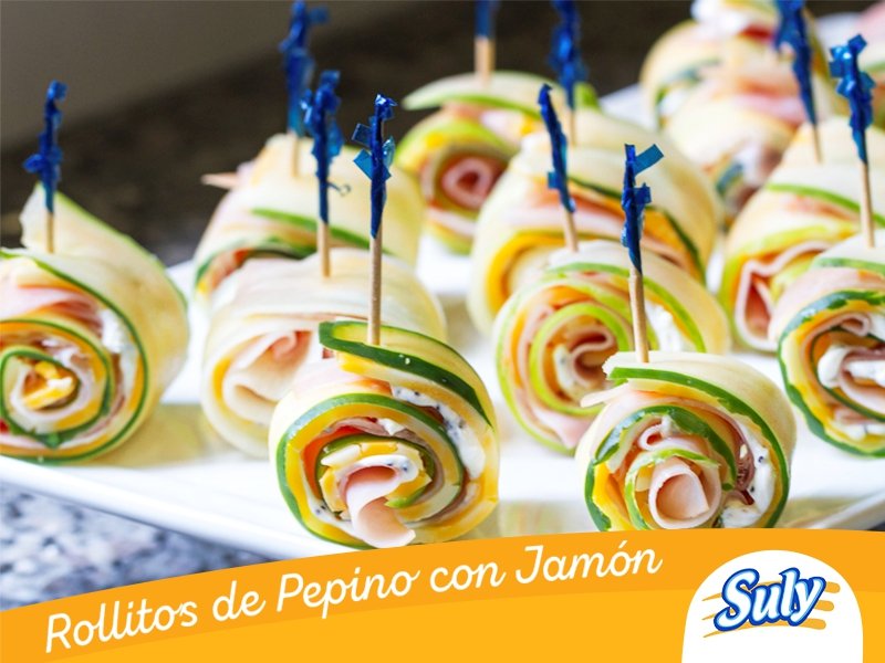 Rollitos de Pepino con Jamón Suly